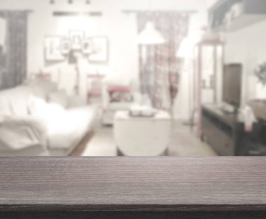 Arka planın Masa Üstü ve Bulanık Oturma Odası