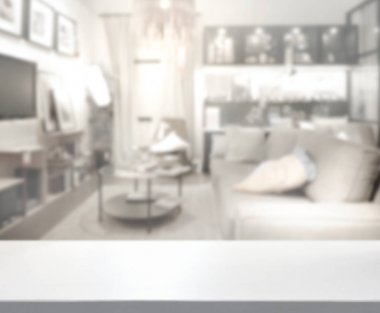 Arka planın Masa Üstü ve Bulanık Oturma Odası