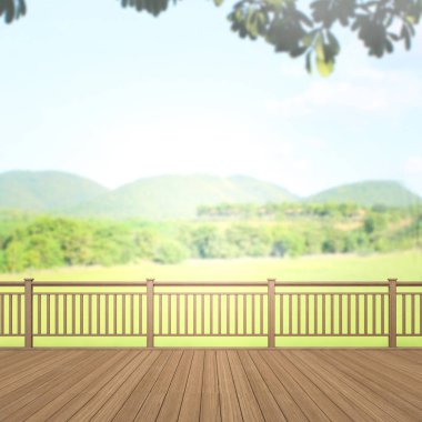 Balkon ve Teras, doğa arka plan bulanıklık