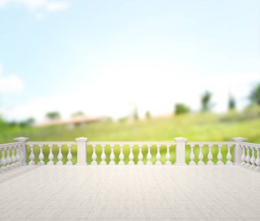 Balkon ve Teras, doğa arka plan bulanıklık