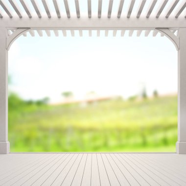 Balkon ve Teras, doğa arka plan bulanıklık