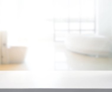 Masa üstü ve arka plan bulanıklık banyo