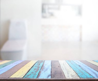 Masa üstü ve arka plan bulanıklık banyo