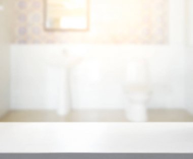 Masa üstü ve arka plan bulanıklık banyo