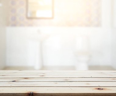 Masa üstü ve arka plan bulanıklık banyo