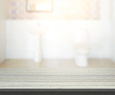 Masa üstü ve arka plan bulanıklık banyo