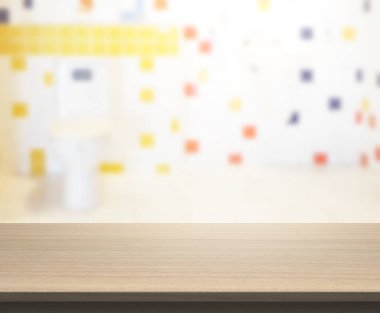 Masa üstü ve arka plan bulanıklık banyo