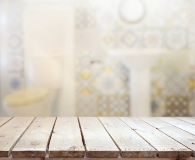 Masa üstü ve arka plan bulanıklık banyo