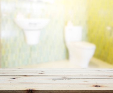 Masa üstü ve arka plan bulanıklık banyo