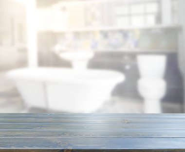 Masa üstü ve arka plan bulanıklık banyo