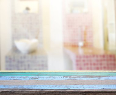 Masa üstü ve arka plan bulanıklık banyo