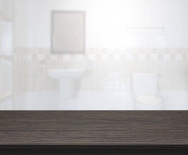 Masa üstü ve arka plan bulanıklık banyo