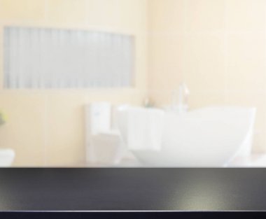 Masa üstü ve arka plan bulanıklık banyo