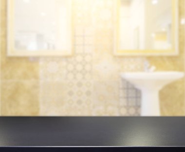 Masa üstü ve arka plan bulanıklık banyo