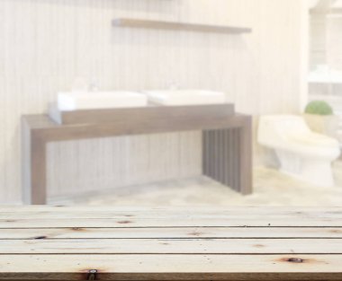 Masa üstü ve arka plan bulanıklık banyo