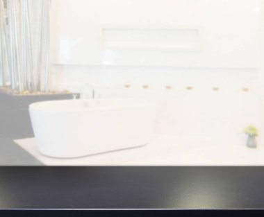 Masa üstü ve arka plan bulanıklık banyo