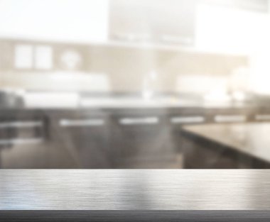 Masa üstü ve arka plan bulanıklık mutfak Oda