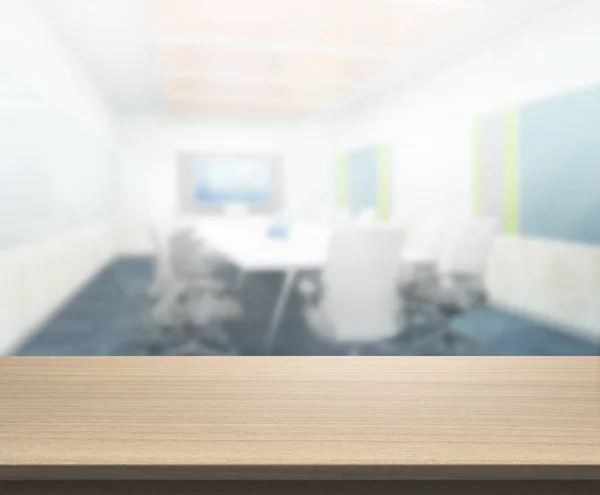 Table Top And Blur Office Of Background — Stock Photo, Image