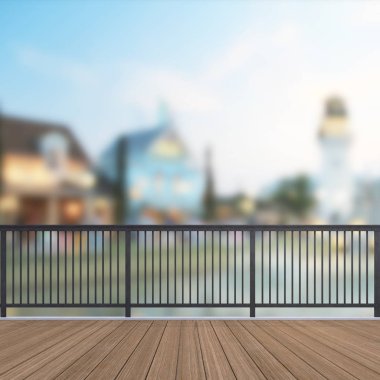 Balkon ve Teras dış arka plan bulanıklık