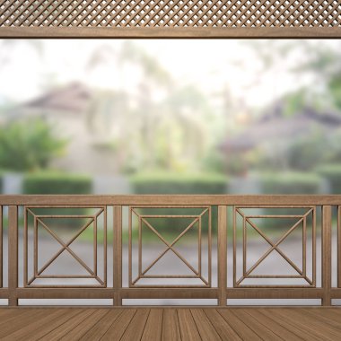 Balkon ve Teras dış arka plan bulanıklık