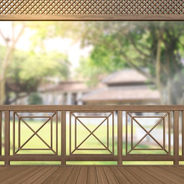 Balkon ve Teras dış arka plan bulanıklık