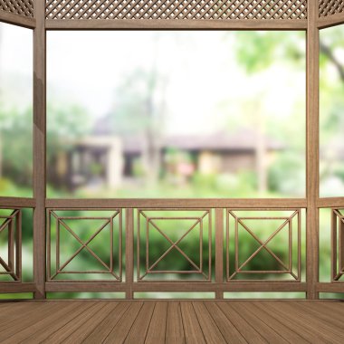 Balkon ve Teras dış arka plan bulanıklık