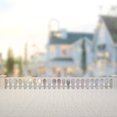 Balkon ve Teras dış arka plan bulanıklık