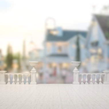 Balkon ve Teras dış arka plan bulanıklık