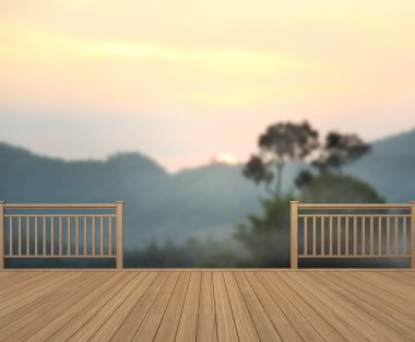 Balkon ve Teras, doğa arka plan bulanıklık