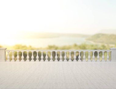 Balkon ve Teras, doğa arka plan bulanıklık