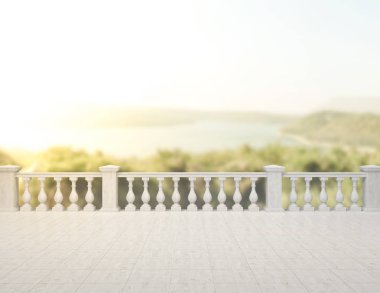 Balkon ve Teras, doğa arka plan bulanıklık