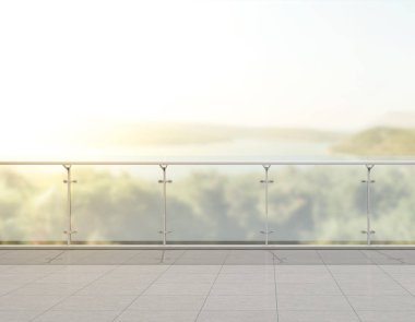 Balkon ve Teras, doğa arka plan bulanıklık