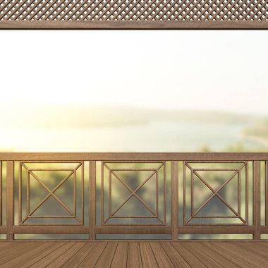 Balkon ve Teras, doğa arka plan bulanıklık