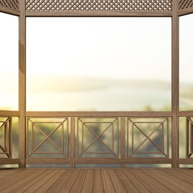 Balkon ve Teras, doğa arka plan bulanıklık