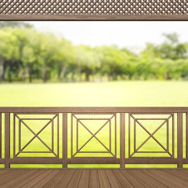 Balkon ve Teras, doğa arka plan bulanıklık