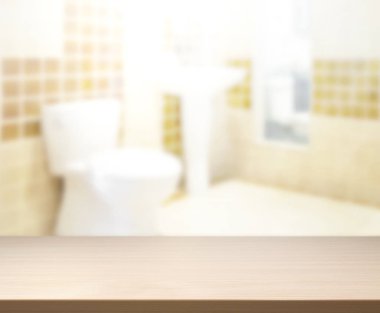 Masa üstü ve arka plan bulanıklık banyo