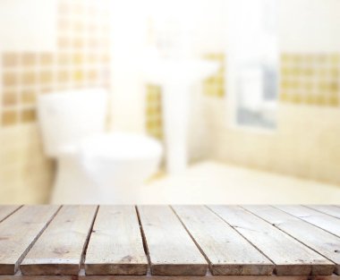 Masa üstü ve arka plan bulanıklık banyo