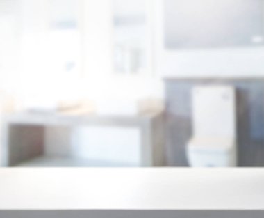 Masa üstü ve arka plan bulanıklık banyo