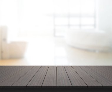 Masa üstü ve arka plan bulanıklık banyo