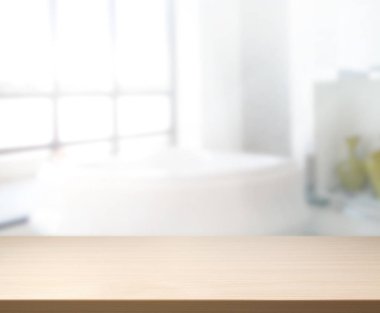 Masa üstü ve arka plan bulanıklık banyo