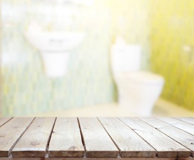 Masa üstü ve arka plan bulanıklık banyo