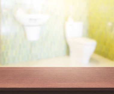 Masa üstü ve arka plan bulanıklık banyo