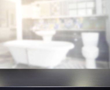 Masa üstü ve arka plan bulanıklık banyo