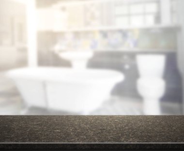 Masa üstü ve arka plan bulanıklık banyo