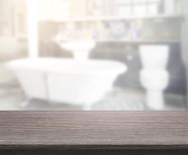 Masa üstü ve arka plan bulanıklık banyo