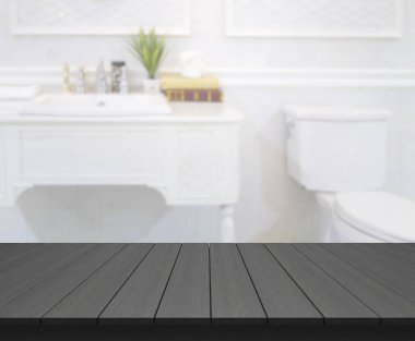 Masa üstü ve arka plan bulanıklık banyo