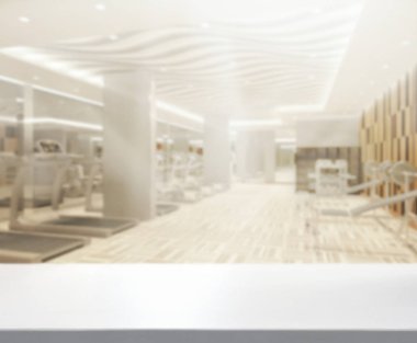 Masa üstü ve arka plan bulanıklık Fitness Spor Salonu