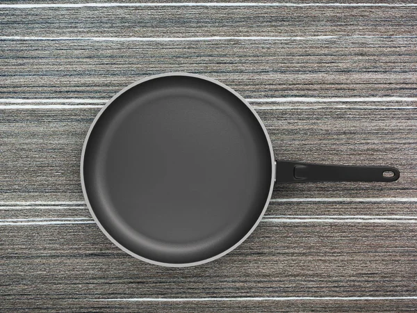 Tablo arka plan üzerinde Üstten Görünüm boş tava