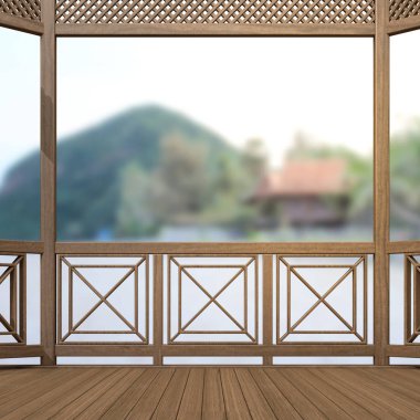 Balkon ve Teras, doğa arka plan bulanıklık