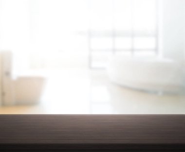 Masa üstü ve arka plan bulanıklık banyo